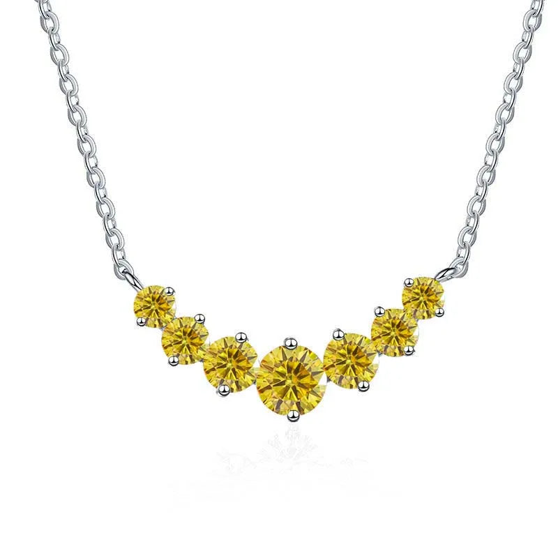 Total 2.8 carat Moissanite pendant necklace for charm lady  925 Sterling Sliver Wedding Fine Jewely with Certificates